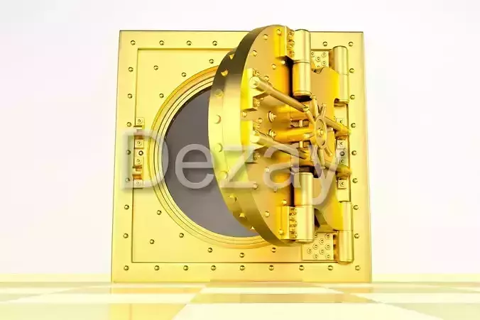 The bank vault door