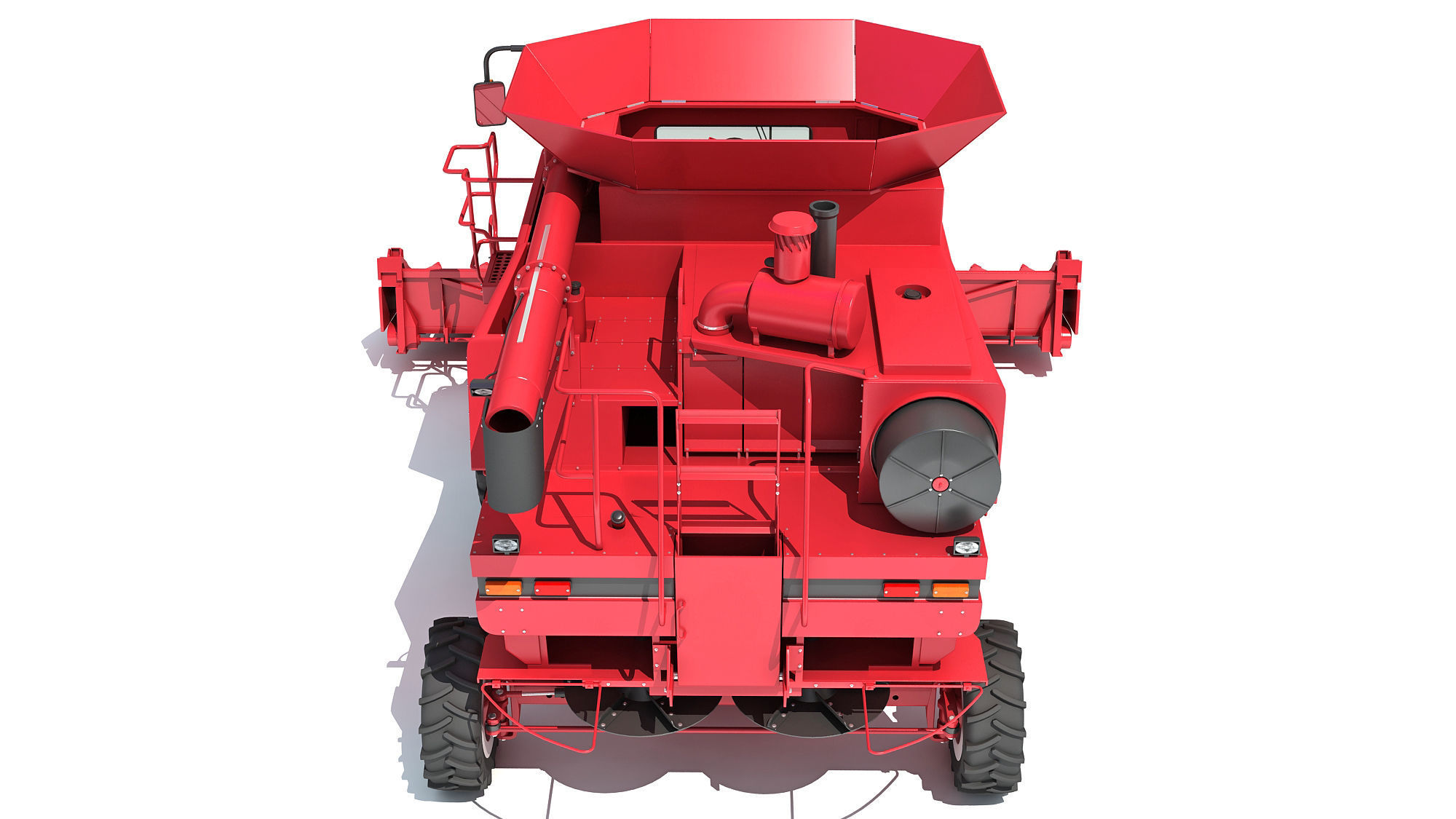 Combine harvester 3D model_4