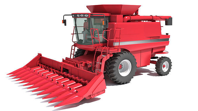 Combine harvester 3D model