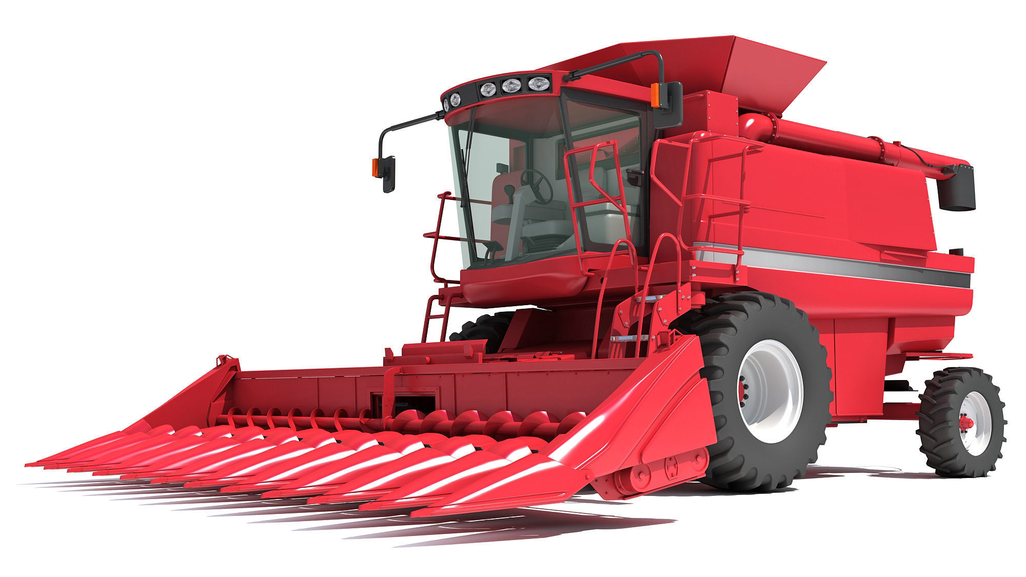 Combine harvester 3D model_12