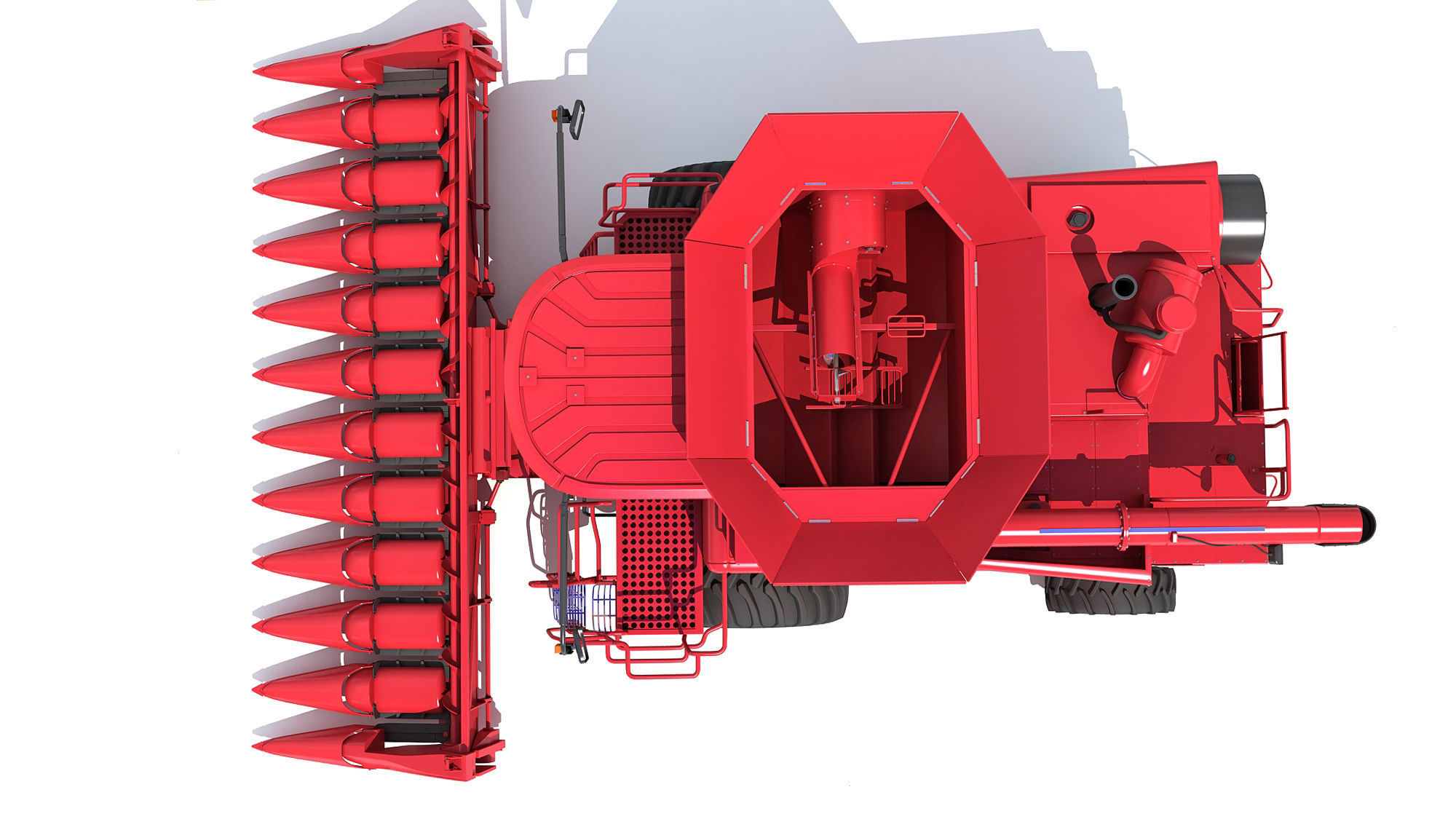 Combine harvester 3D model_13
