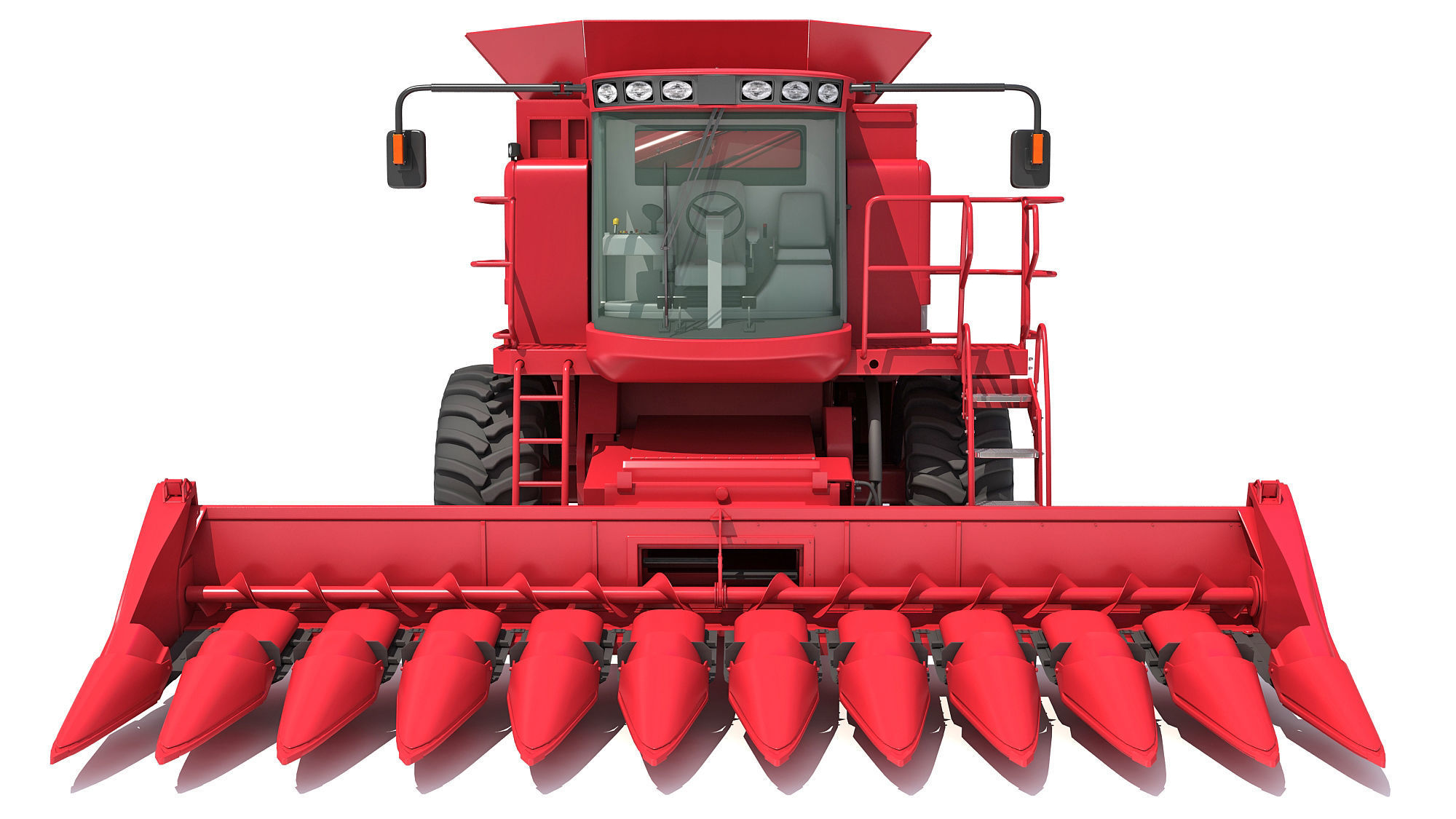 Combine harvester 3D model_11