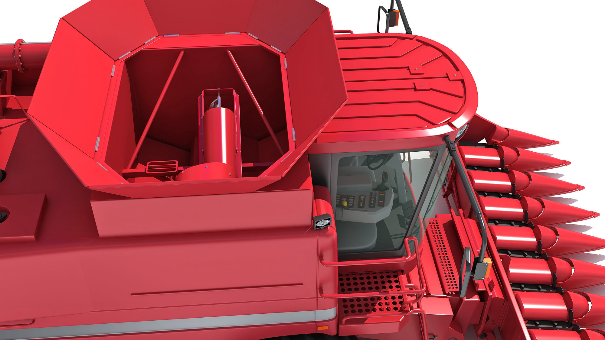 Combine harvester 3D model_15