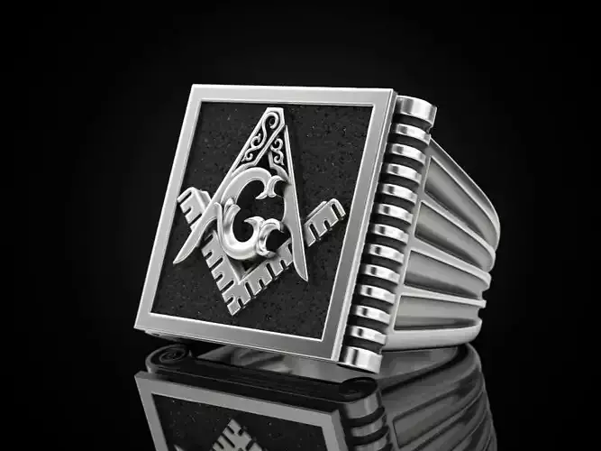 Mason Men ring pillar 3D print model
