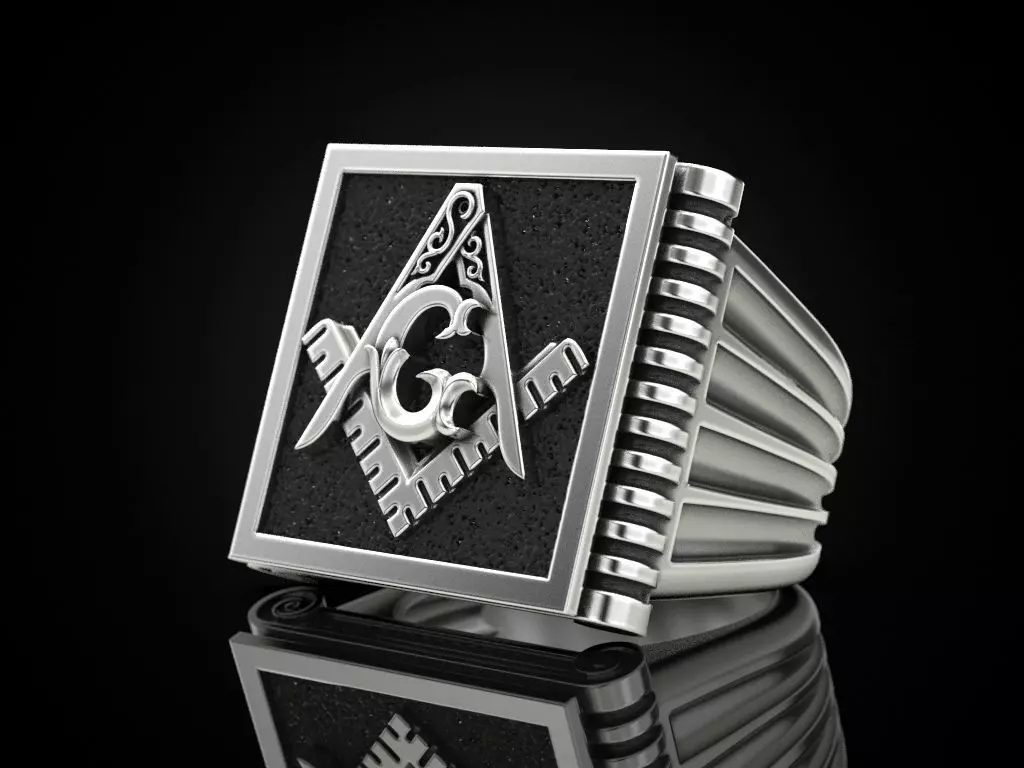 Mason Men ring pillar 3D print model