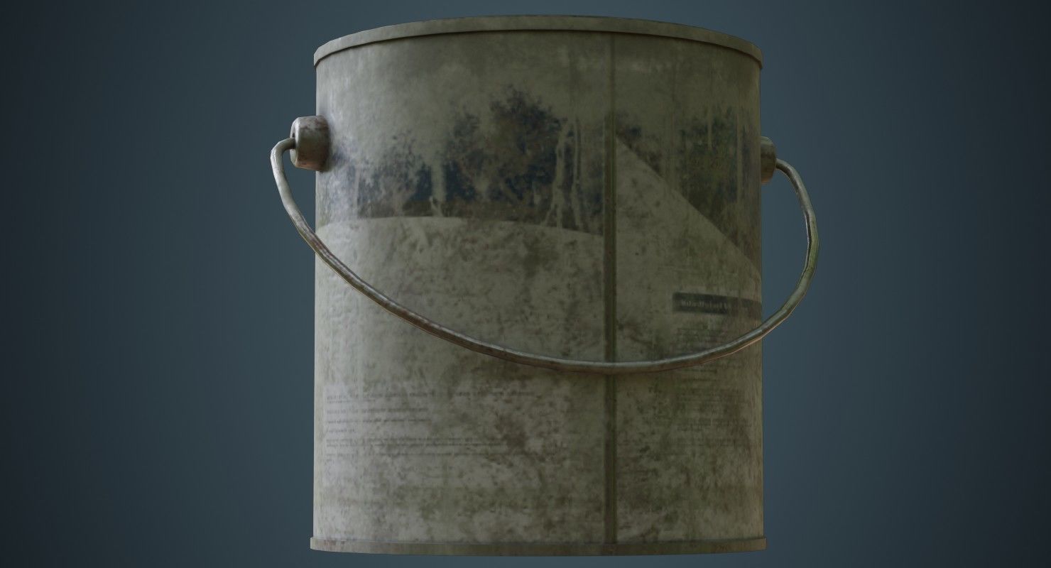 Paint Can 2B Low-poly 3D model_6