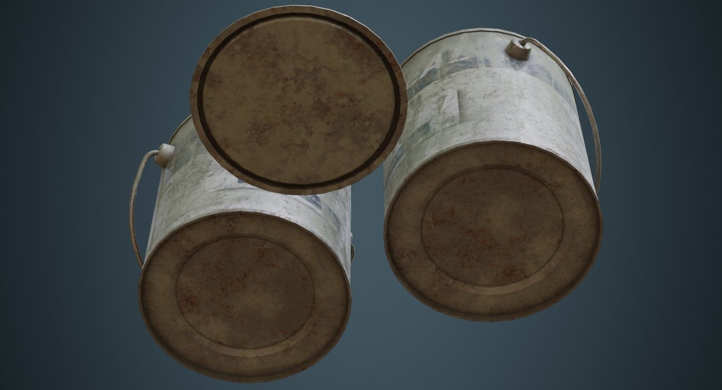Paint Can 2B Low-poly 3D model_2