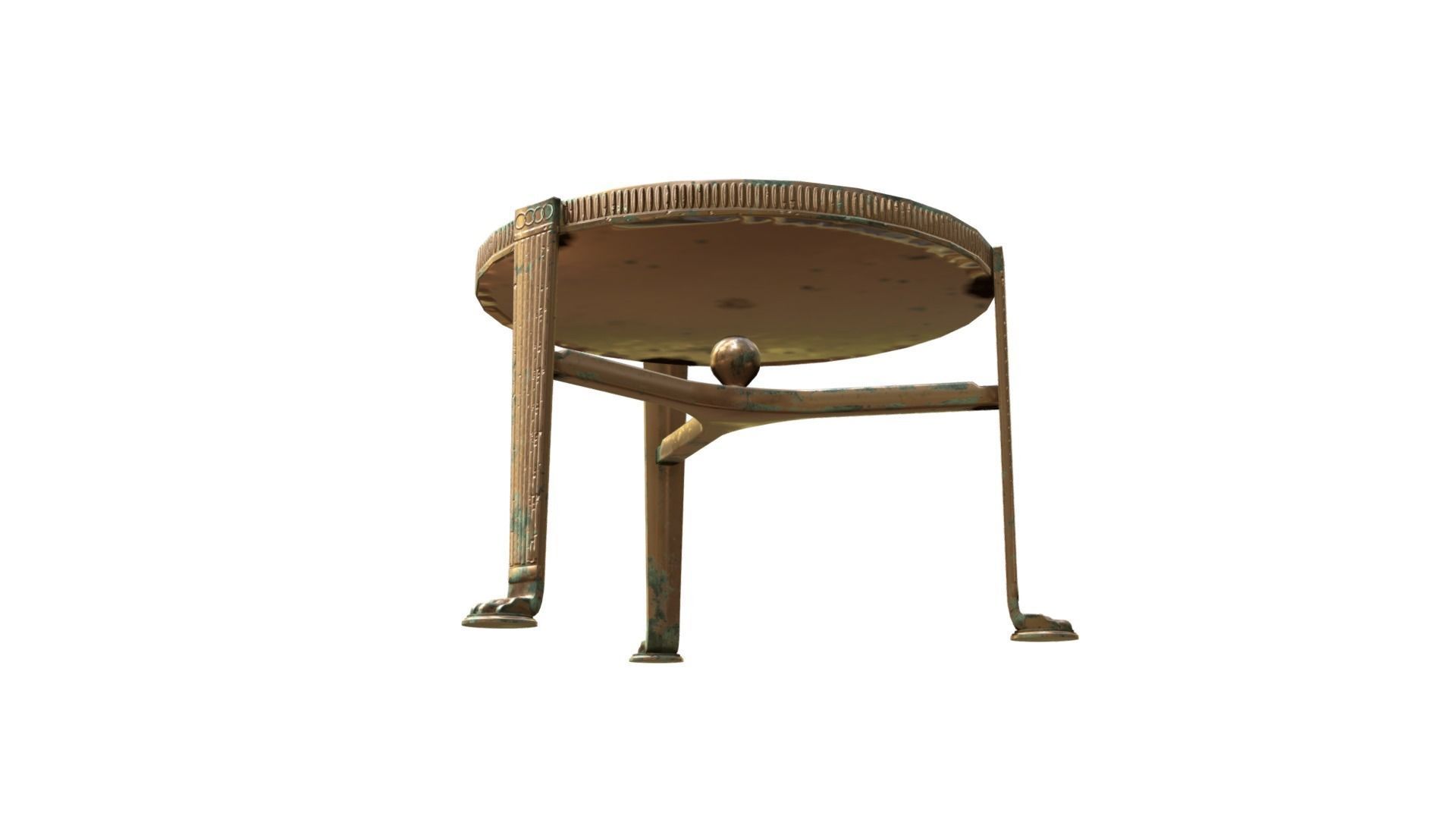 Rome Bronze Table Low-poly 3D model_2