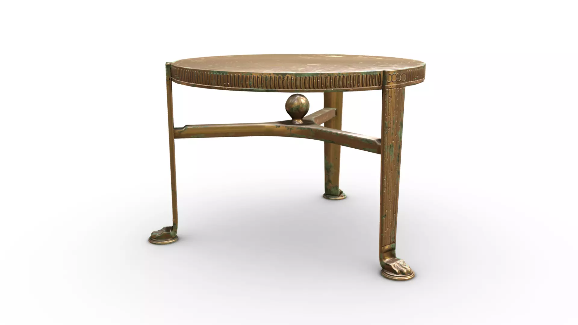 Rome Bronze Table Low-poly 3D model_0