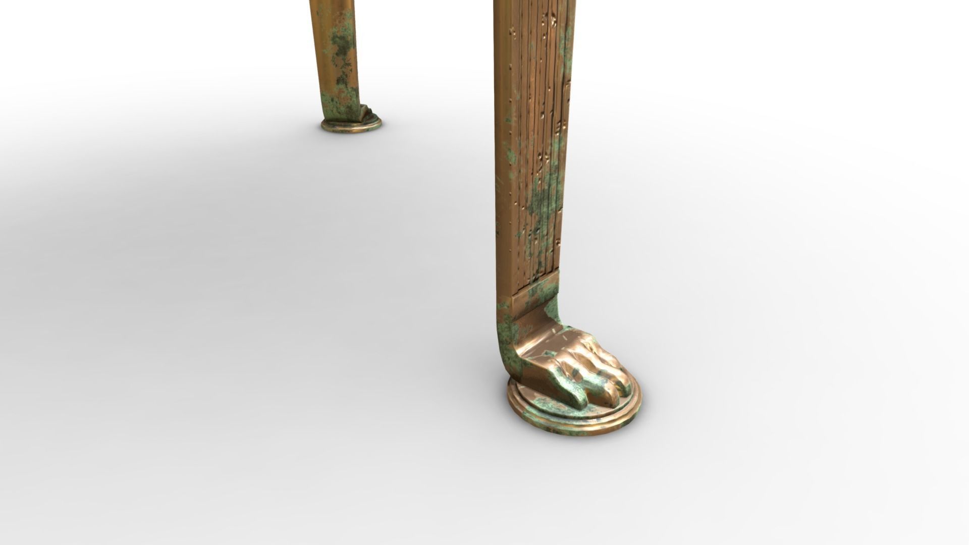 Rome Bronze Table Low-poly 3D model_3
