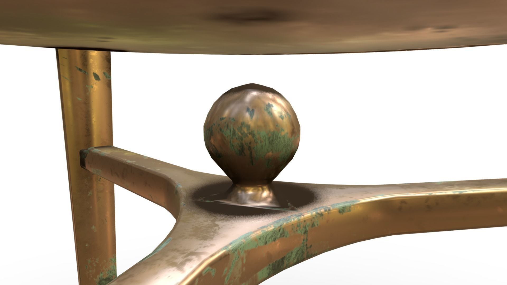 Rome Bronze Table Low-poly 3D model_4