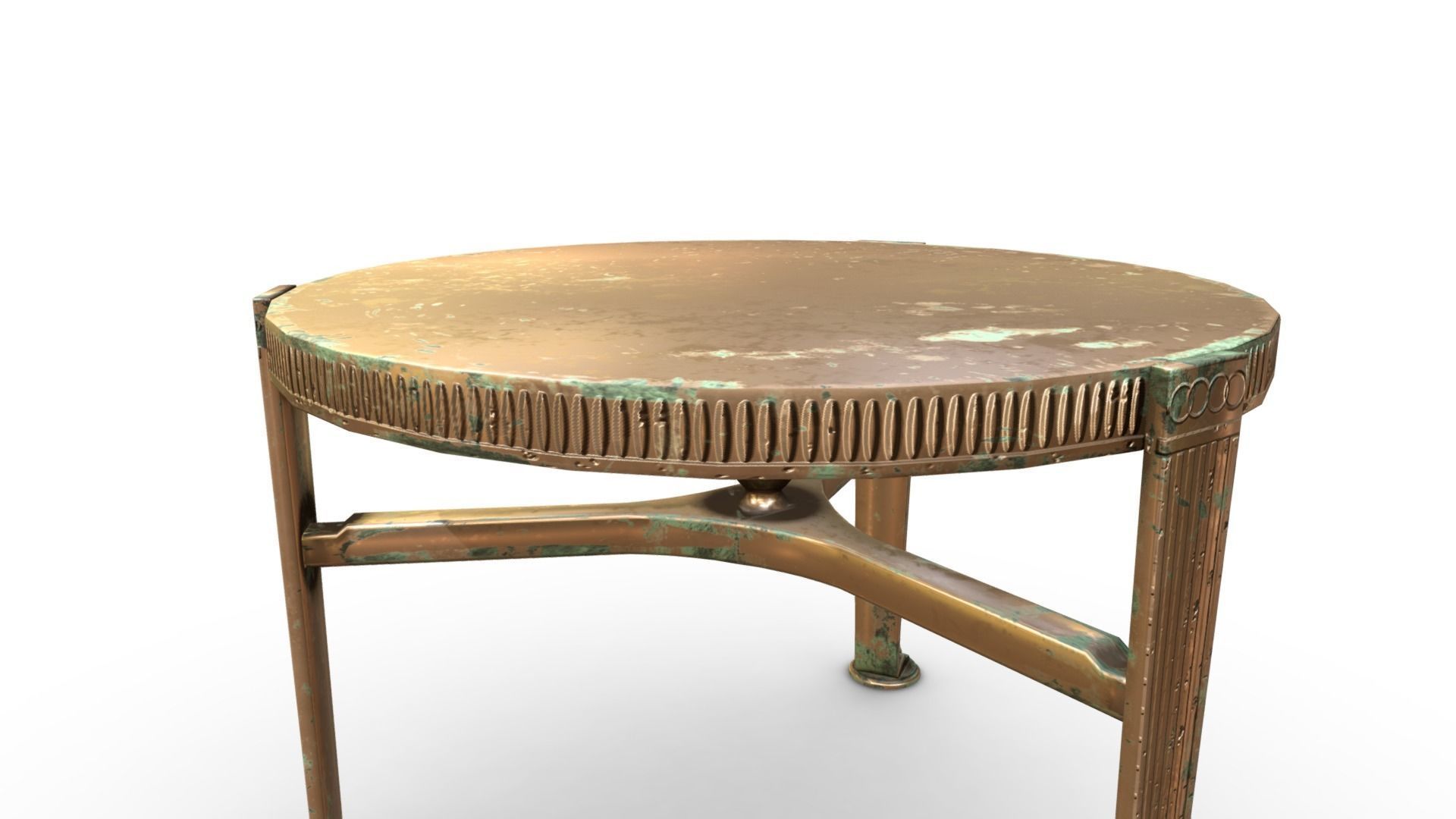 Rome Bronze Table Low-poly 3D model_1