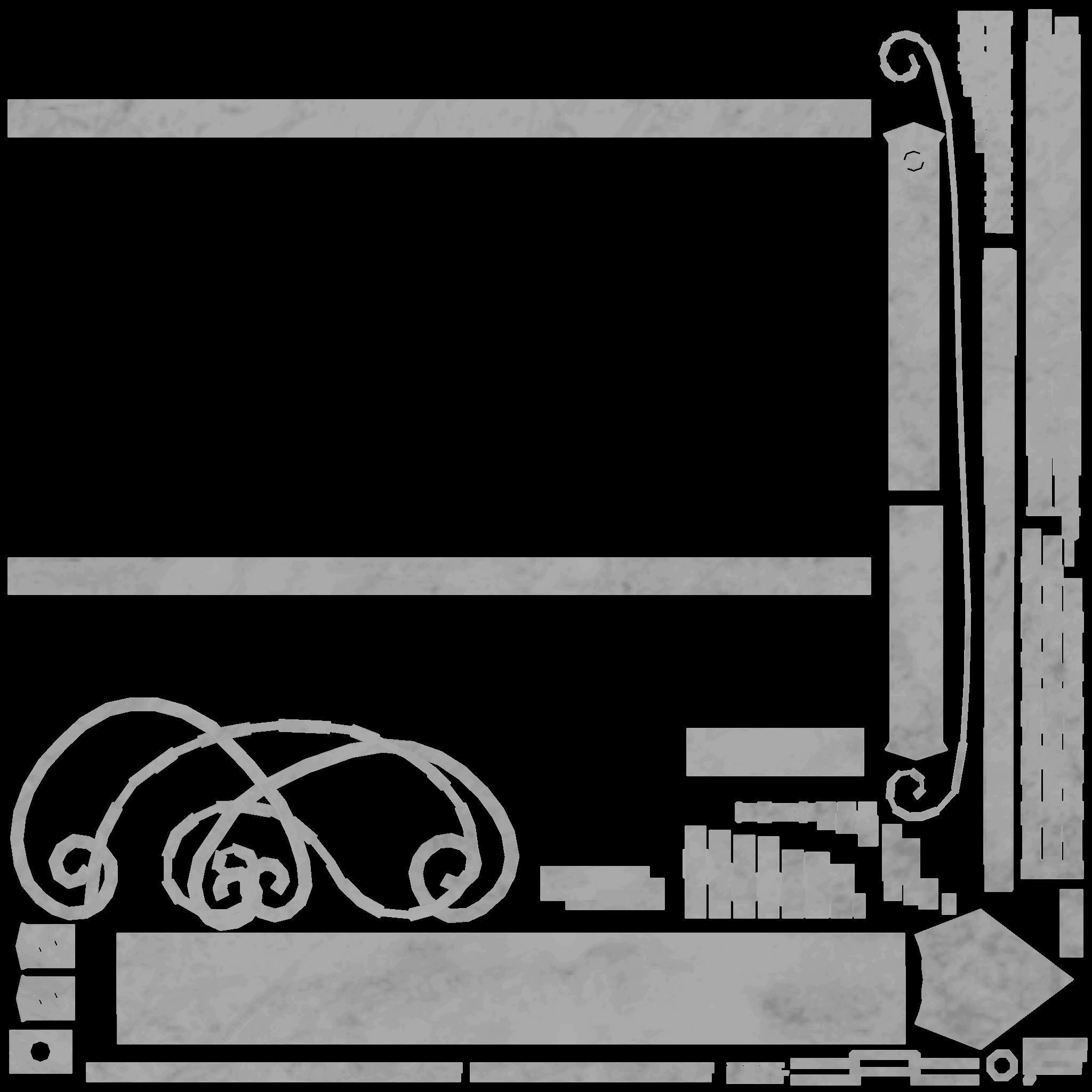 Medieval Tavern Pub Sign Low-poly 3D model_17