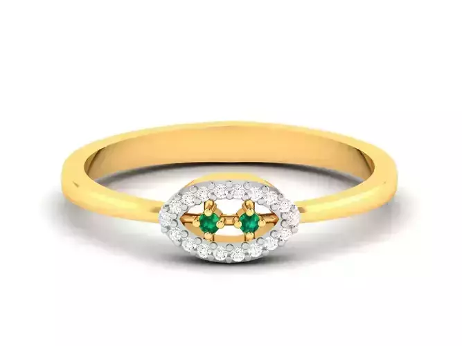 Women Band Ring 3dm render detail