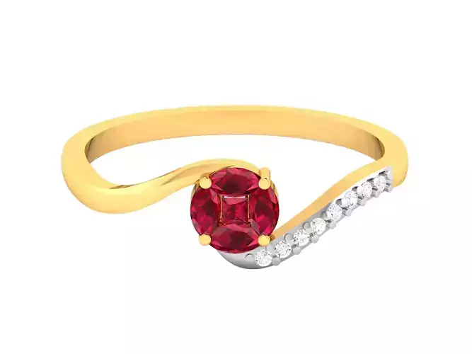 Women Band Ring 3dm render detail 3D print model