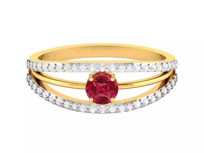 Women Band Ring 3dm render detail 3D print model