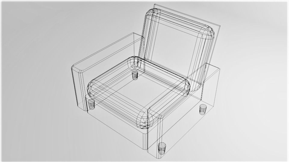 Sofa Single Seater 1 3D model_5