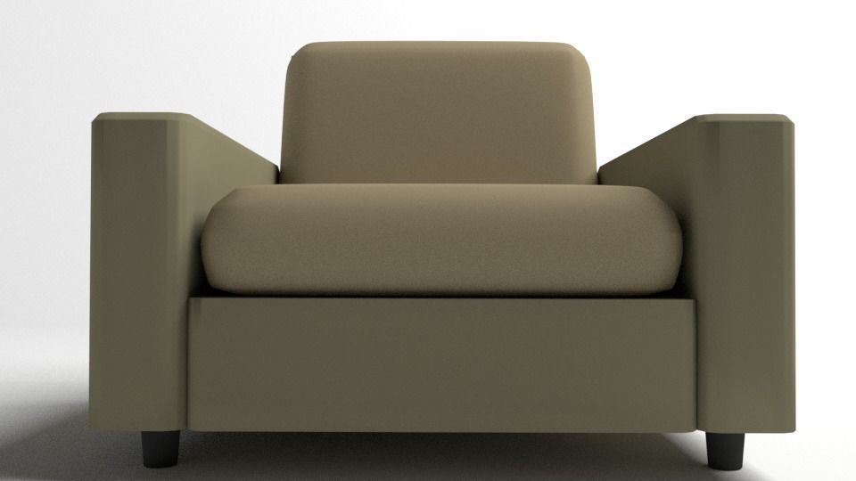 Sofa Single Seater 1 3D model_1