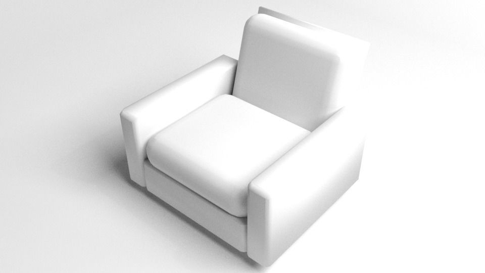 Sofa Single Seater 1 3D model_4