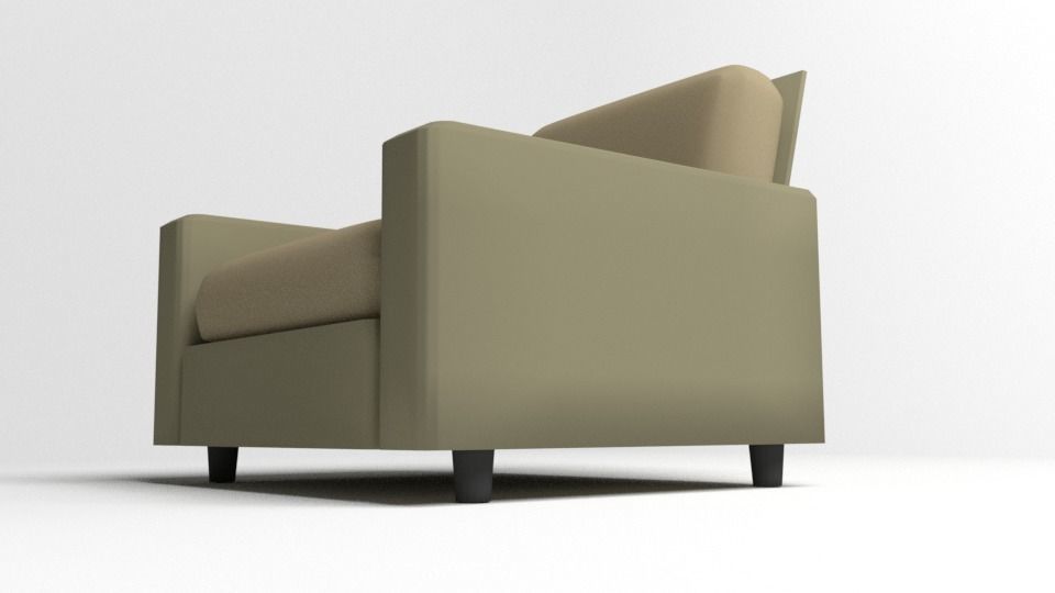 Sofa Single Seater 1 3D model_3
