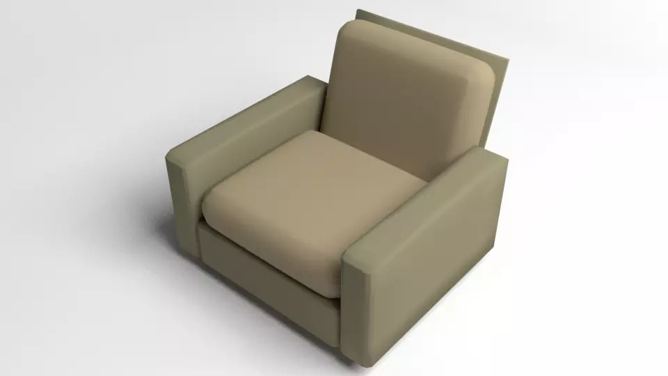 Sofa Single Seater 1 3D model_0