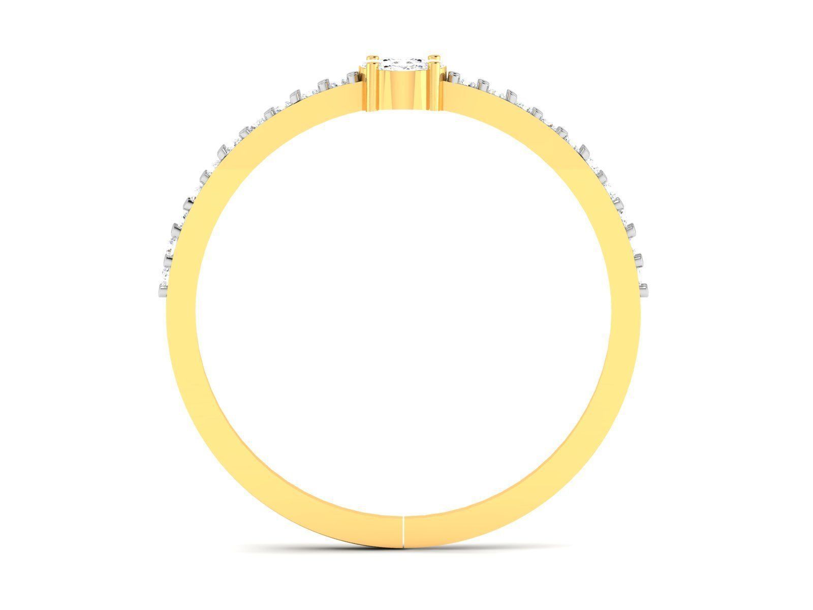 Women Band Ring 3dm render detail 3D print model_8