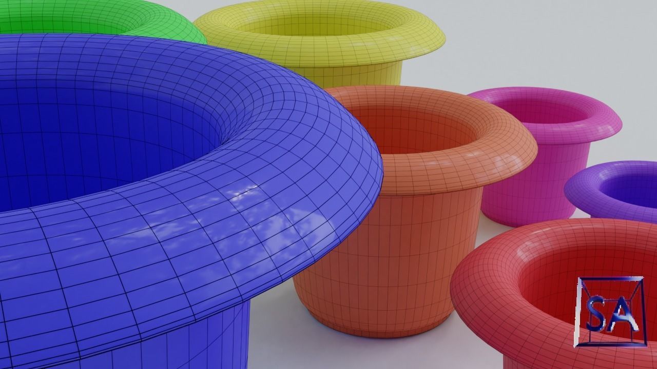 Stack-Nested Cup Tower for Children-Educational Toy 3D print model_29