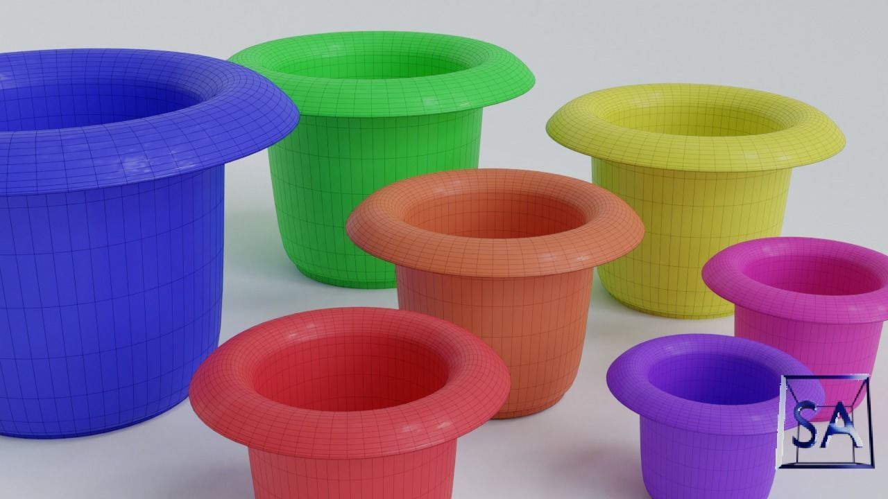 Stack-Nested Cup Tower for Children-Educational Toy 3D print model_27