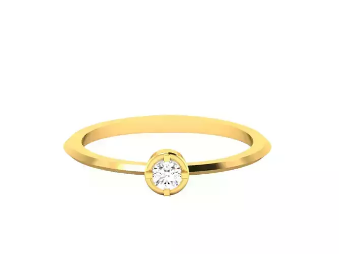 Women solitaire ring 3dm render detail 
