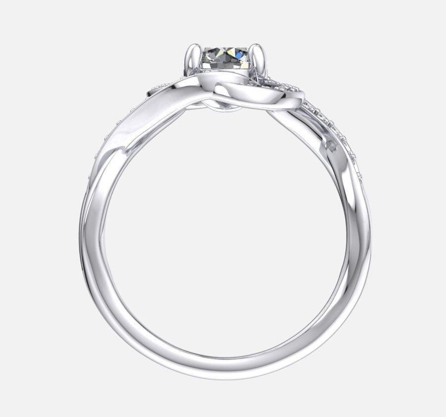 Spiral Ring 3D printable model 3D print model_5