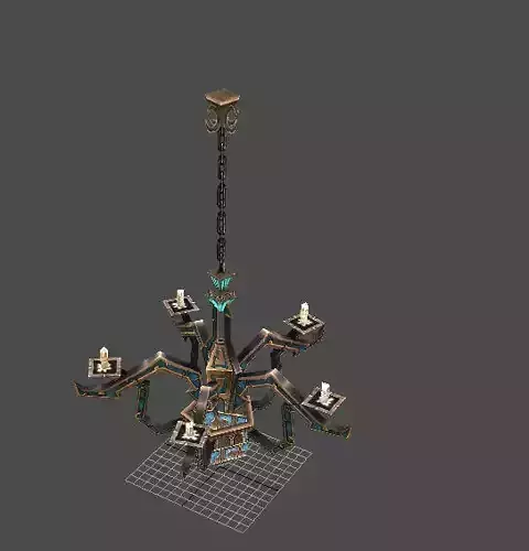 Game Arena test scenario model - chandeliers 01