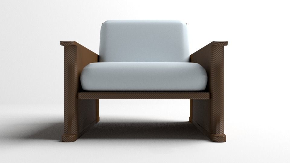 Sofa Single Seater 4 3D model_1