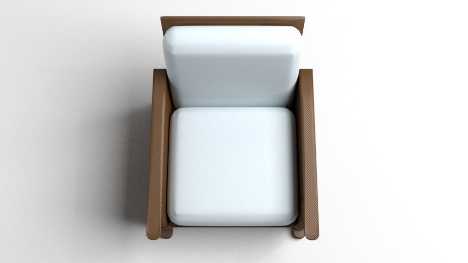 Sofa Single Seater 4 3D model_2