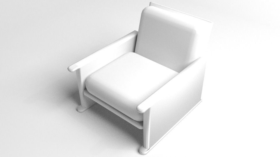 Sofa Single Seater 4 3D model_4