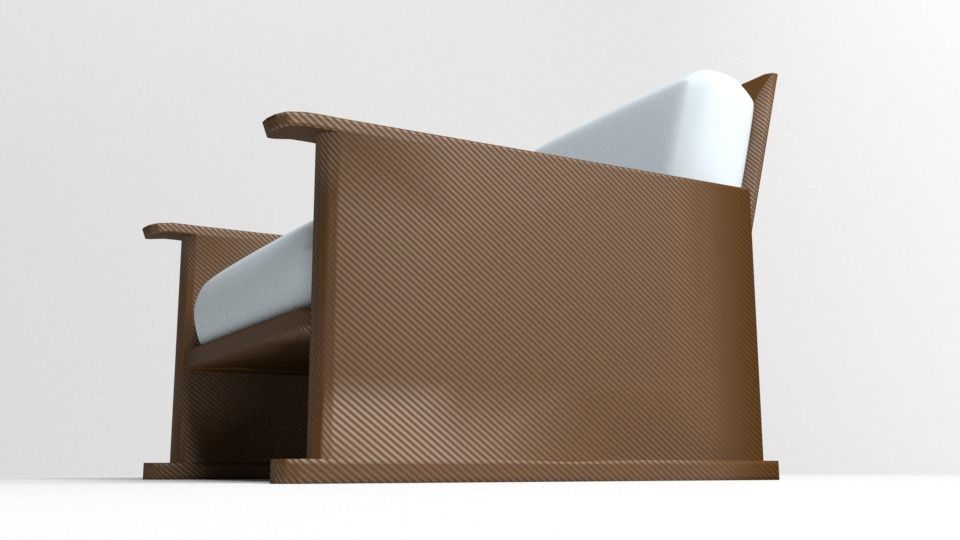 Sofa Single Seater 4 3D model_3