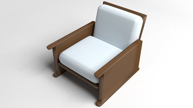 Sofa Single Seater 4 3D model