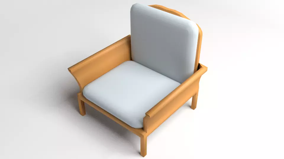 Sofa Single Seater 5 3D model_0