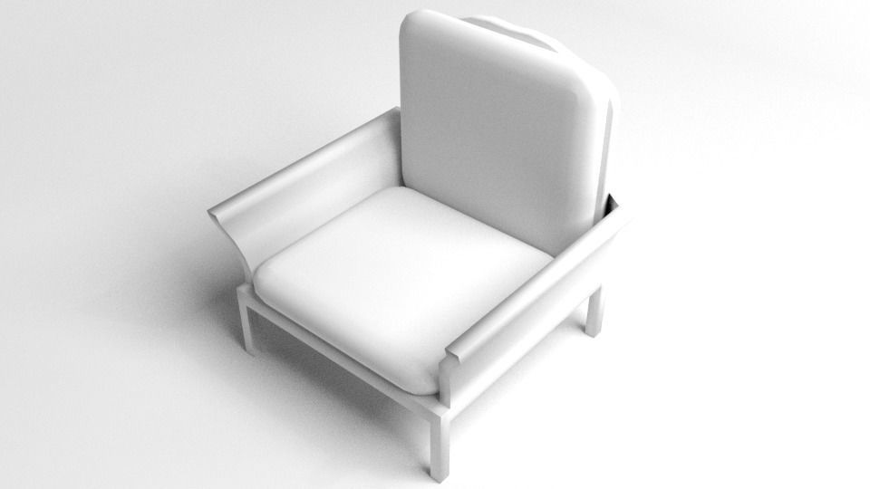 Sofa Single Seater 5 3D model_4