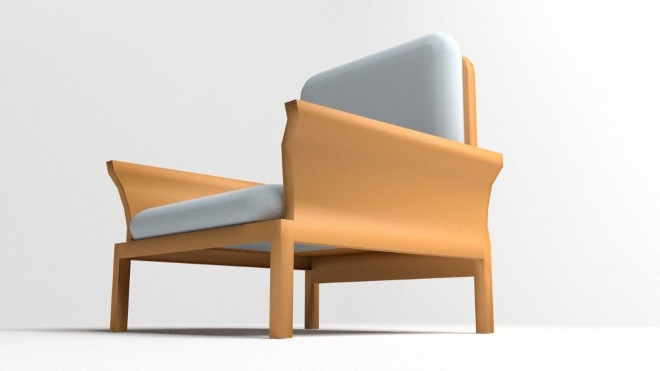 Sofa Single Seater 5 3D model_3