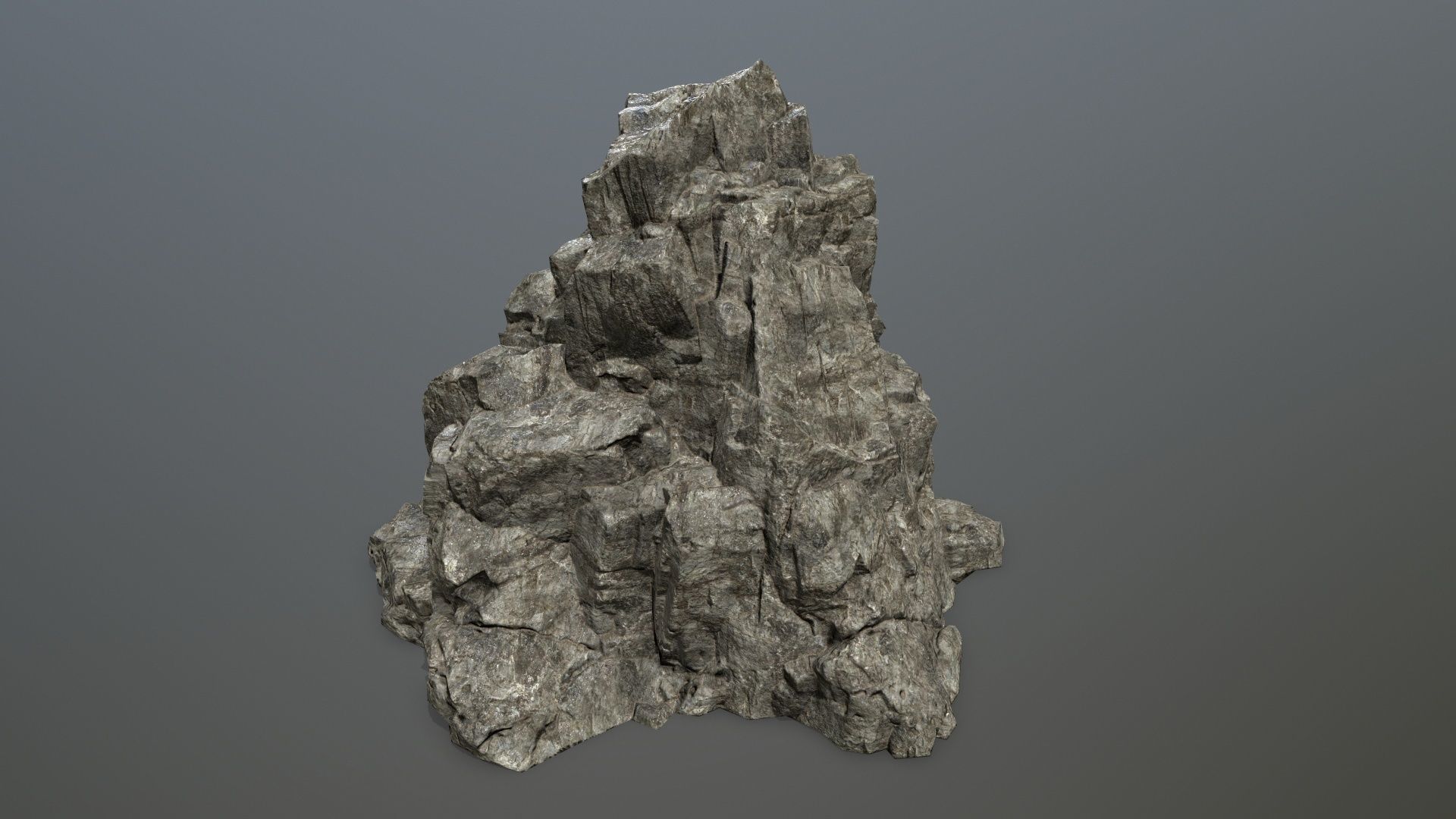 cliff rocks Low-poly 3D model_14