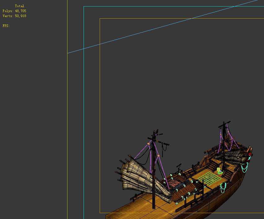 ampanula Island scene - a large wooden boat 02 01 3D model_1