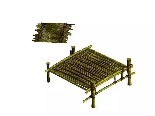 Model - Campanula Island scene - bamboo bridge 01