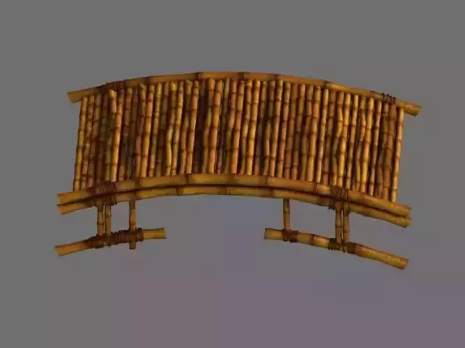 - Campanula Island scene - bamboo bridge built 01
