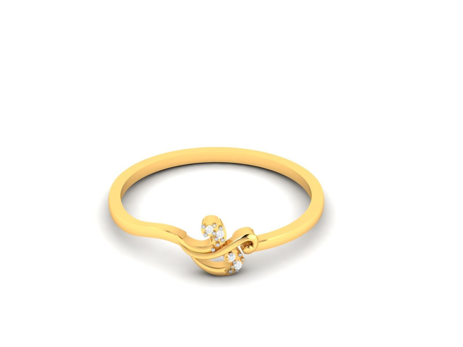 Women Band Ring 3dm render detail 3D print model_4