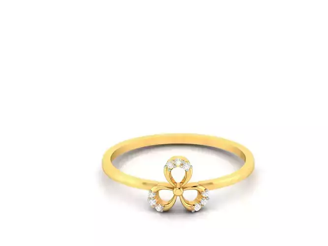 Women Flower  Band Ring 3dm render detail 3D print model