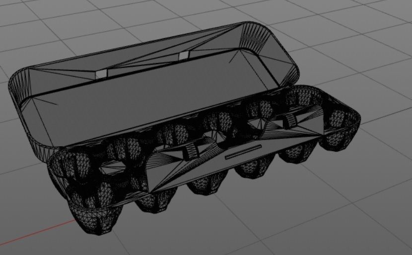 EGG DOZEN CARTON OPEN AND CLOSE  3D model_5