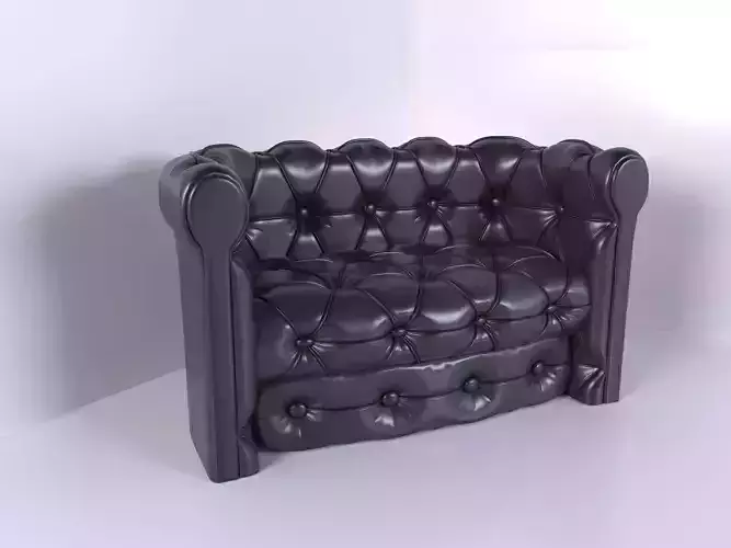 Black Sofa 3D model