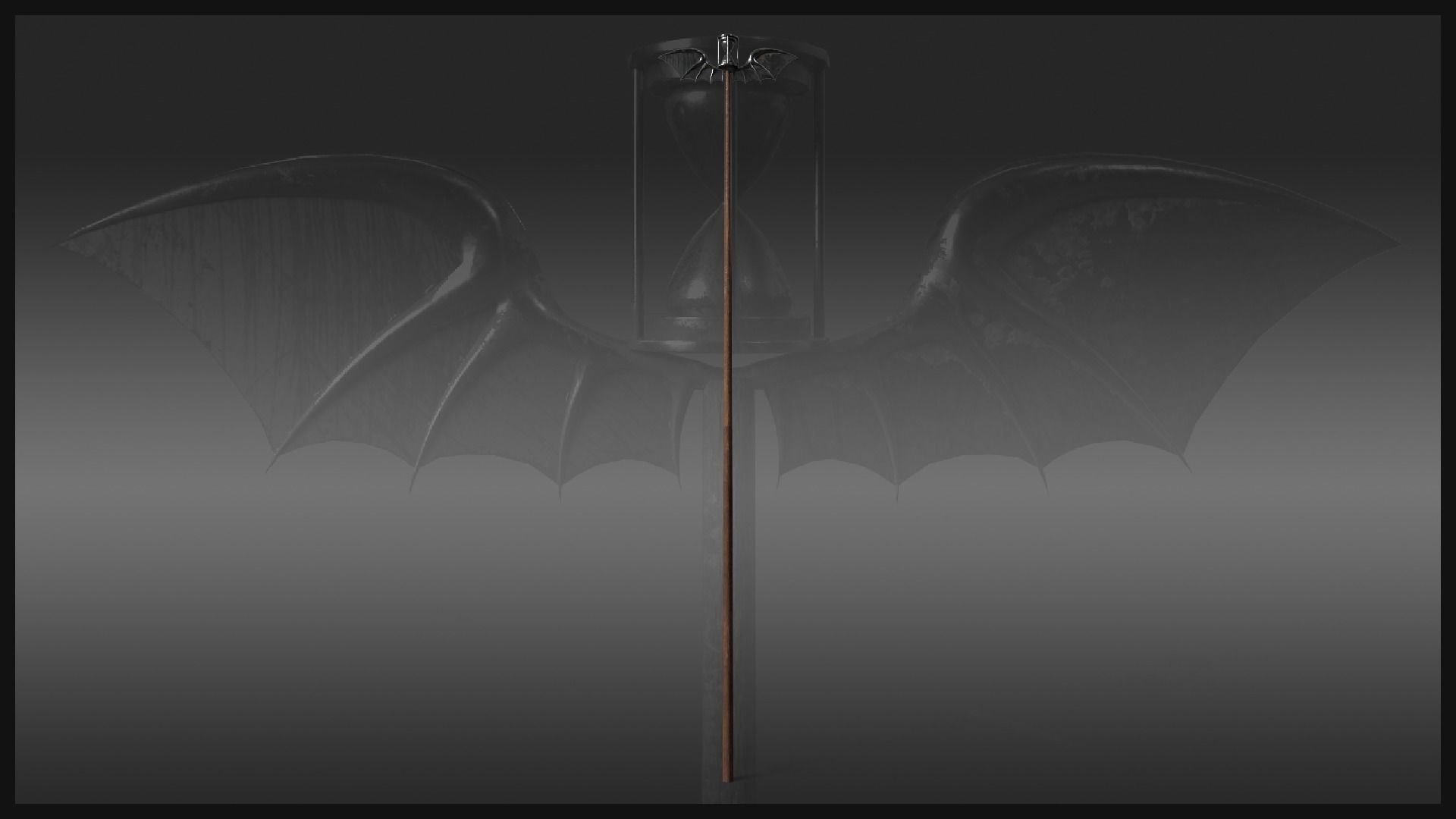 Plague Doctor Cane Low-poly 3D model_2