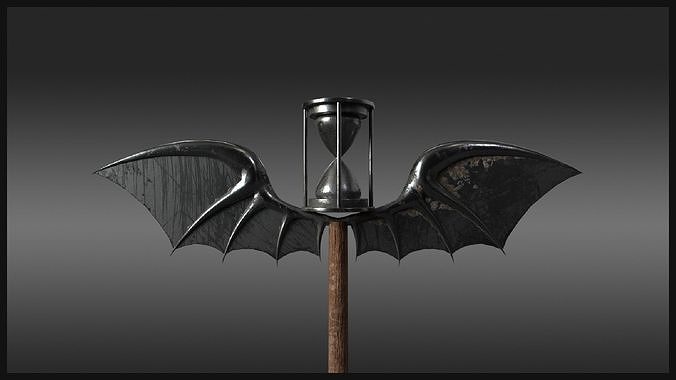 Plague Doctor Cane Low-poly 3D model