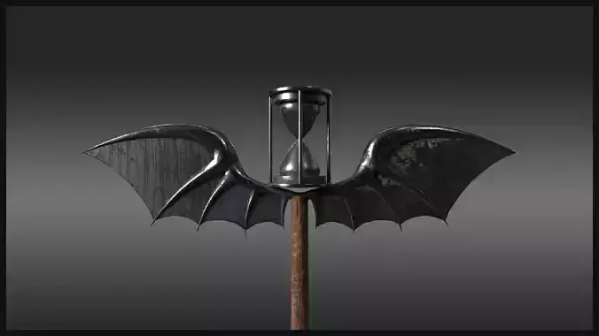 Plague Doctor Cane Low-poly 3D model